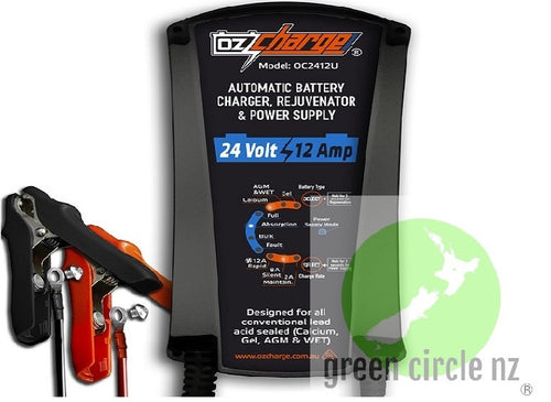 24v Battery Charger 24v 12Amp OZ Charge