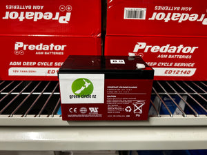 Deep Cycle AGM battery for Mobility Scooters and for Kontiki fishing, and replacement Seahorse Winch battery, buy your AGM 12v 14Ah ED12140 battery here 