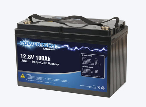 LiFePO4 100ah lithium battery by Powertech