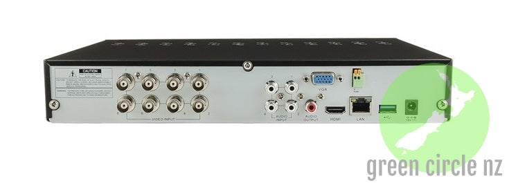 SECURITY CCTV DVR System 4 x 5MP Cameras – Green Circle NZ
