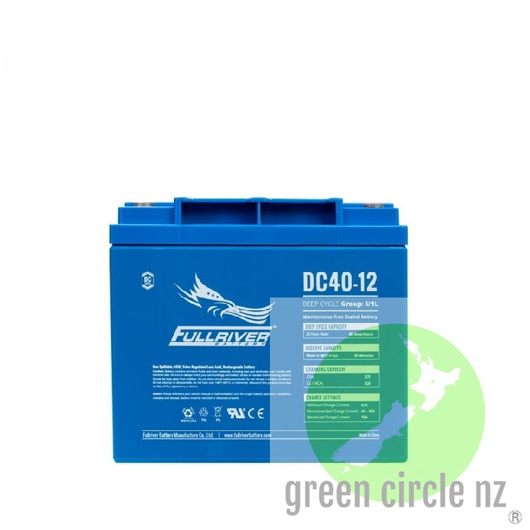 12v 40Ah Deep Cycle battery Full River DC40-12