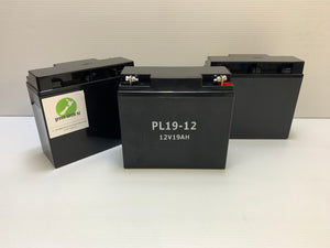 AGM SLA battery 12v 19 Amp Hour x 3