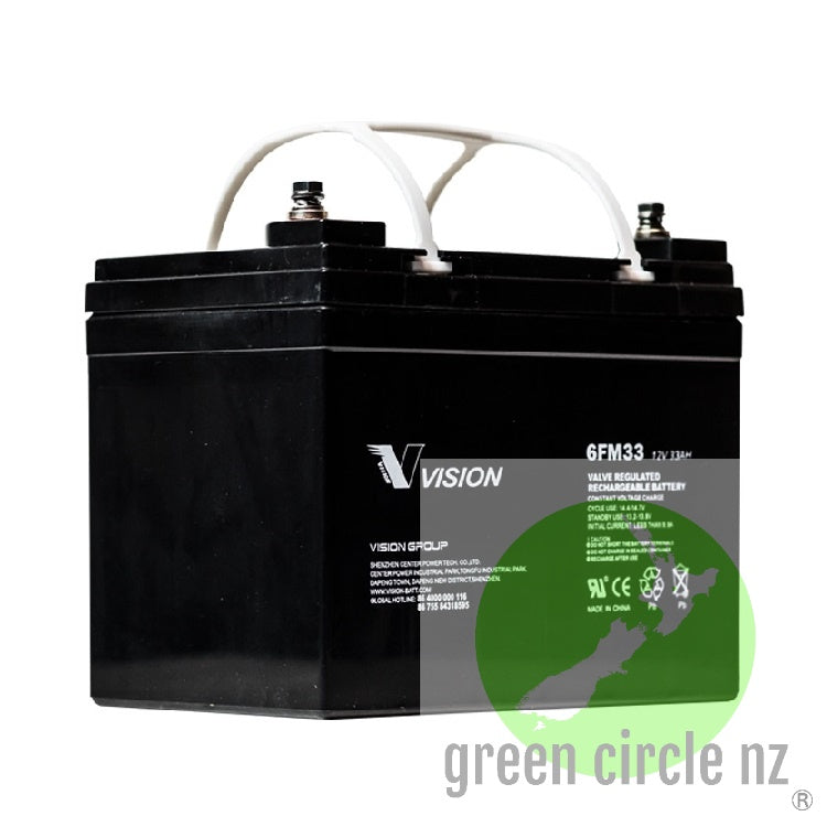 Vision AGM battery 12v 33h 6FM33 – Green Circle NZ