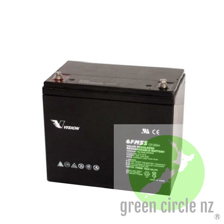 12v 55Ah AGM battery 6FM55