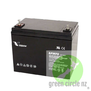 12v 75Ah AGM battery 6FM75