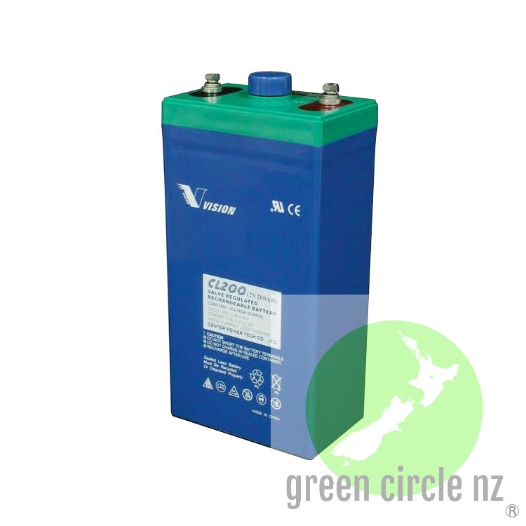 Vision 2v 200Ah CL200 battery