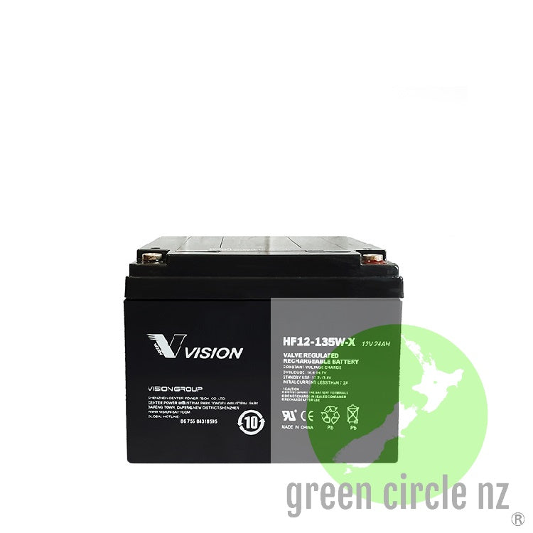 12v 24Ah/135W SLA High Discharge battery HF12135W